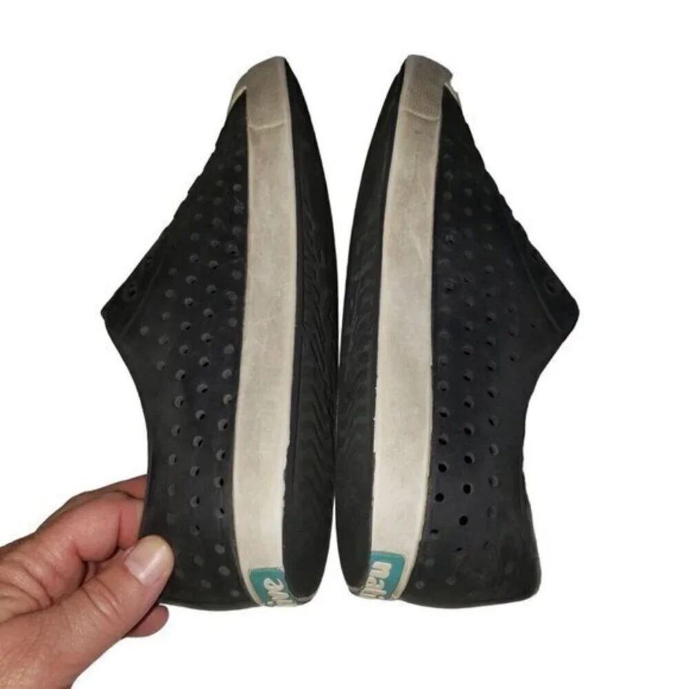 Native Jefferson Black White Shoes Big Kid Size 5.5 /Womens Size 7 /Mens Size‎ 5